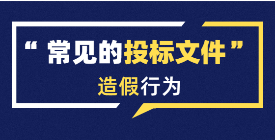 常見的投標(biāo)書造假行為有哪些，需要承擔(dān)什么法律責(zé)任？