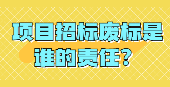 項目招標廢標是誰的責任？