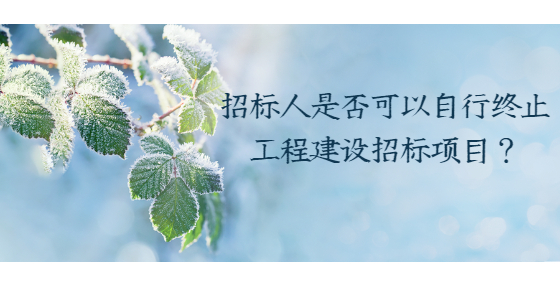 招標人是否可以自行終止工程建設(shè)招標項目？