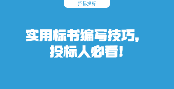 實(shí)用標(biāo)書編寫技巧，投標(biāo)人必看!