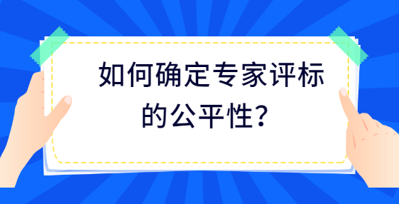 如何確定專家評標的公平性？