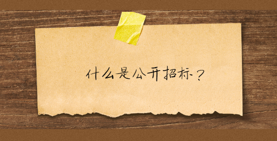 什么是公開招標(biāo)？