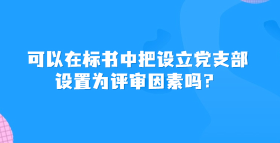 營業(yè)執(zhí)照經(jīng)營范圍可以作為評審因素嗎？