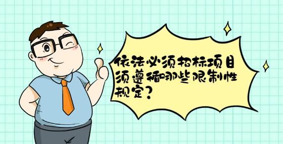 依法必須招標(biāo)項目須遵循哪些限制性規(guī)定?