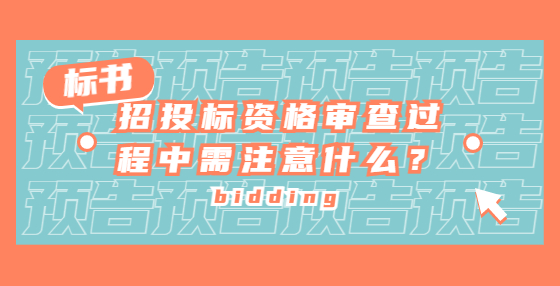 招投標(biāo)資格審查過程中需注意什么？
