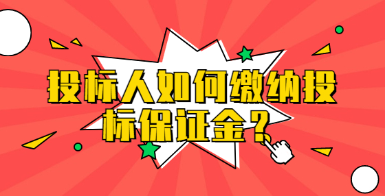投標(biāo)人如何繳納投標(biāo)保證金？