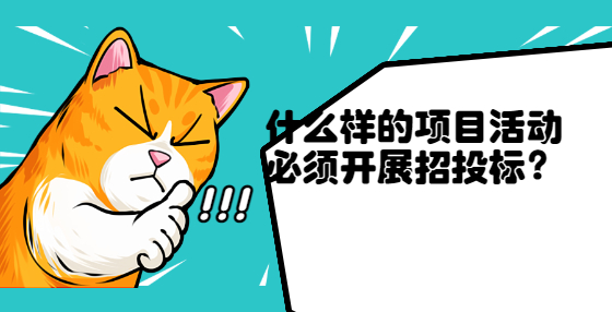 什么樣的項(xiàng)目活動(dòng)必須開展招投標(biāo)？