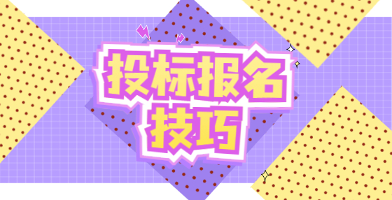 投標(biāo)報(bào)名技巧