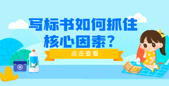 寫標(biāo)書如何抓住核心因素？