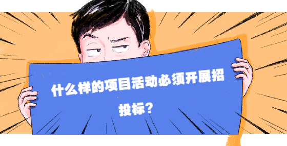  什么樣的項(xiàng)目活動(dòng)必須開展招投標(biāo)？