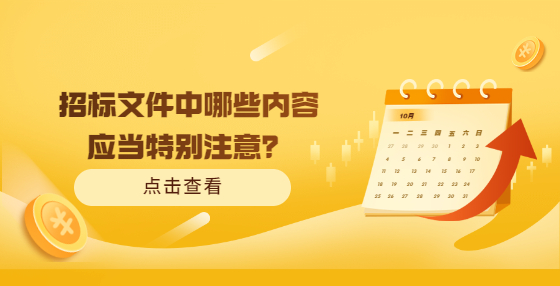 招標(biāo)文件中哪些內(nèi)容應(yīng)當(dāng)特別注意？