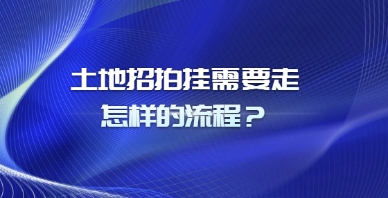 土地招拍掛需要走怎樣的流程？