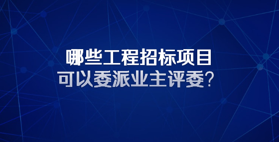 哪些工程招標(biāo)項(xiàng)目可以委派業(yè)主評(píng)委？