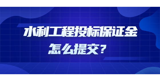 水利工程投標保證金怎么提交？