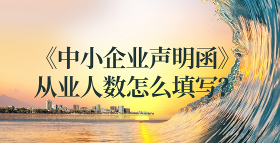 《中小企業(yè)聲明函》從業(yè)人數(shù)怎么填寫？