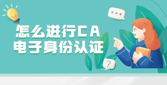 怎么進行CA電子身份認證?