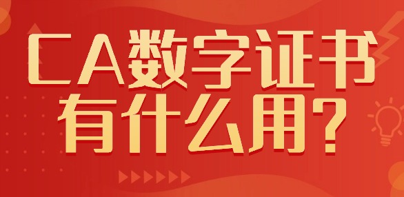 CA數字證書有什么用？