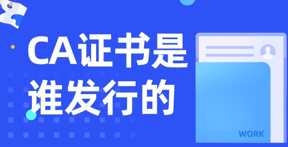 CA證書是誰發(fā)行的？