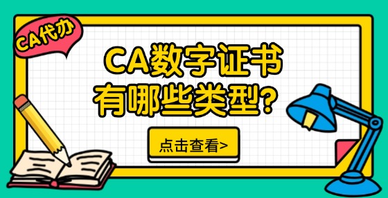 CA數(shù)字證書有哪些類型？